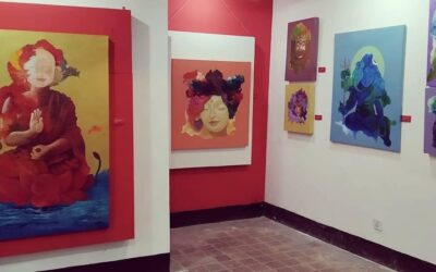 Binod Pradhan with “Depth of Devotion” at Dhokaima